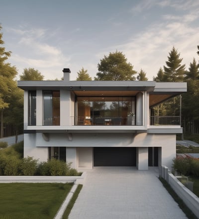progetto villa moderna architetto mantova