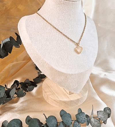 rose quartz heart necklace