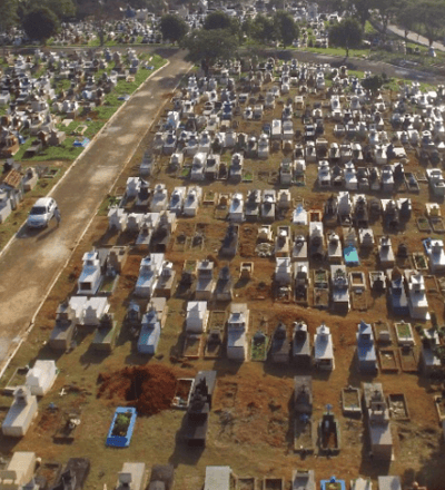 Imagem mostra fachada do cemiterio freguesia do ó velar em são paulo