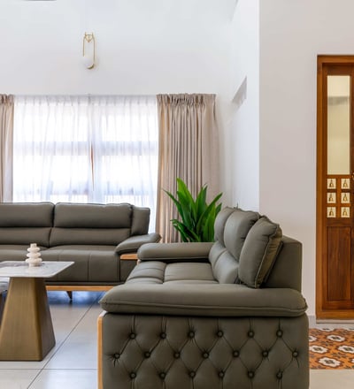 Completed modern residential home by Jack Construction