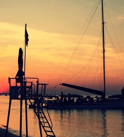 Tramonto in barca, emozioni in barca con Thomas Cattolica