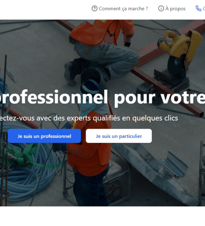 page accueil etancheConnect une image du site