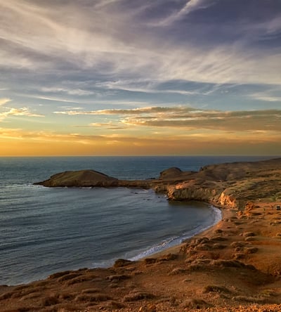 fotografía del cabo de la vela, la Guajira