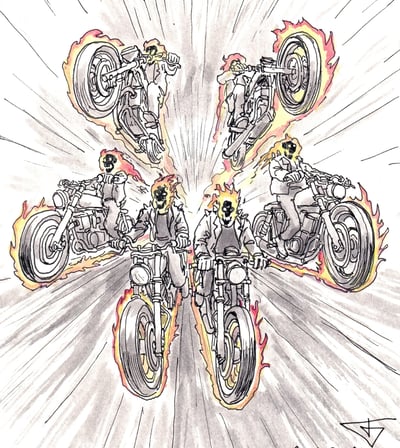 Drawing motorcycles by gene bond