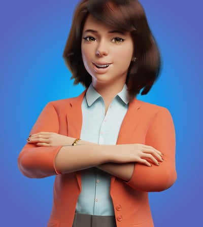mascote 3D personagem 3D