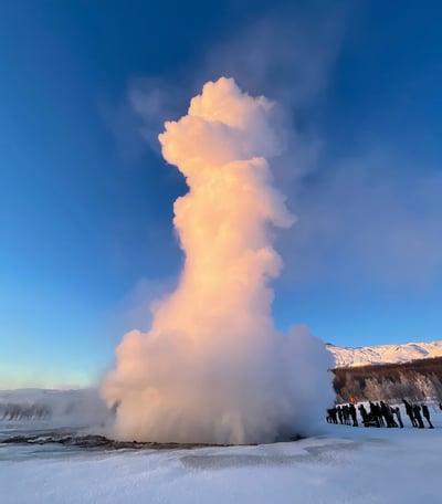 great geyser, Haukadalur geothermal field, Iceland