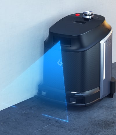 robot za čišćenje skenira okruženje pametnom kamerom