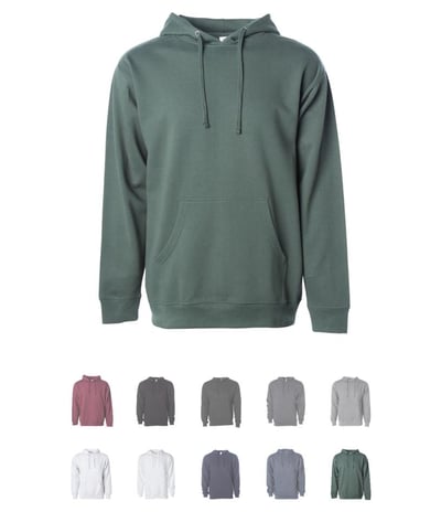 Pullover hoodies with various colors