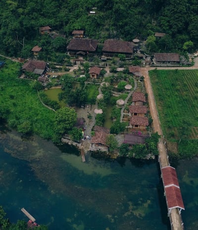 View toàn cảnh của Mế Farmstay Cao Bằng