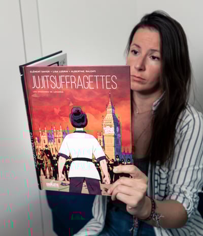 cassy reads a book