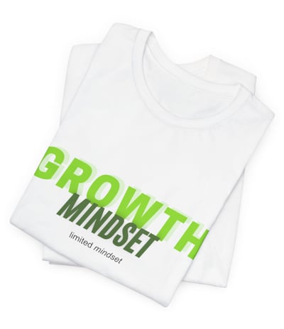 a white t - shirt with the words growth minds