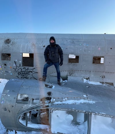 solheimasandur plane crash site of a US Navy Douglas C-117D, Iceland