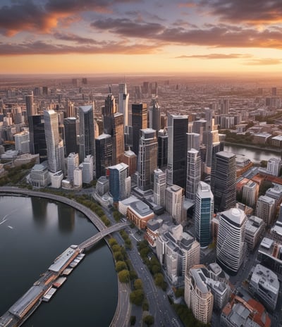 A multi-story modern building with prominent signage, including 'CentreAL Digital World' and various electronic brands such as HP and Samsung. Cars and motorcycles are parked in front, and there's a small garden with plants. The building features large glass windows and a distinctive metal roof design.