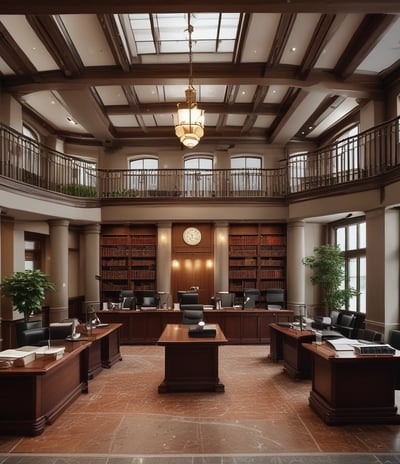 A close-up view of an exterior building wall with horizontal paneling painted in a soft pink color. The central focus is a large rectangular plaque stating 'LAW OFFICE 823' in bold letters. The paneling and design suggest a historical or vintage style.