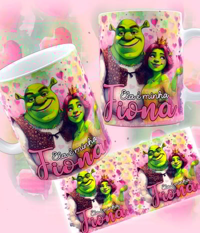 Ilustração caneca Fiona