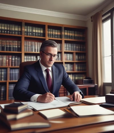 un juriste dans son bureau en consultation, connaistesdroits.fr