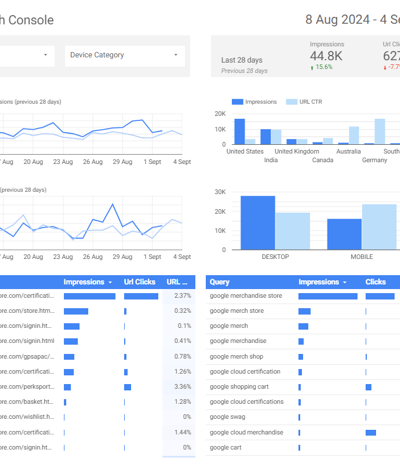Search Console Results