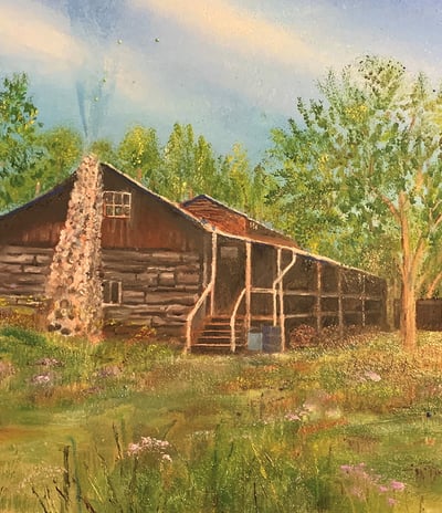 The Cabin by New Mexico Artist John Dick-Peddie