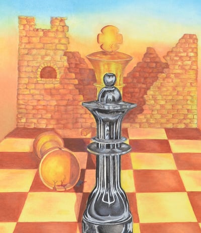 Check by New Mexico Artist John Dick-Peddie