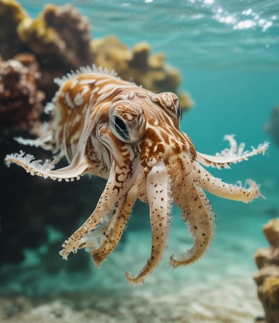 The amazing cuttlefish: capable of blending into different backdrops