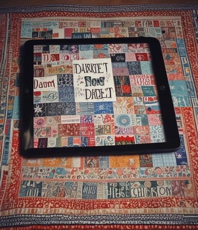 darnet(.net), patching together different networks: a quilt compiled & displayed as if a cuttlefish