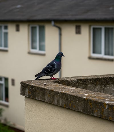 pigeons à Parempuyre sur un balcon professionnel