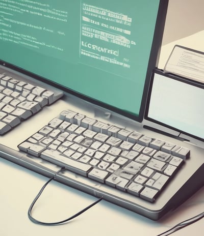 A professional consultation setting with a medical professional sitting at a desk facing a client. The room has a modern aesthetic with white walls decorated with framed certificates. The desk is organized with office supplies, a laptop, and a fruit bowl in the center.