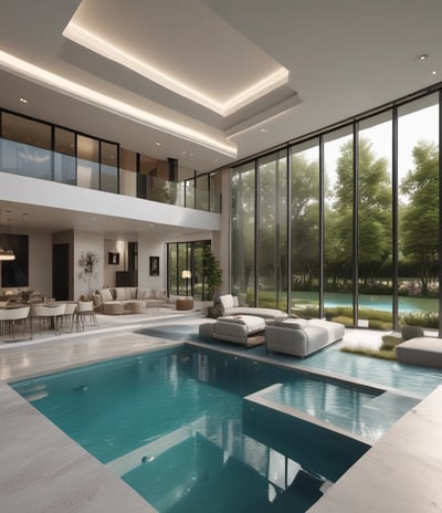 A busy urban construction site with open trenches surrounded by orange barriers and green netting. Large pipes and cables are visible beneath the ground, with sandbags and piles of rubble scattered around. Adjacent high-rise buildings with glass facades and scaffolding are seen in the background. Streets are lined with parked vehicles, and a few urban elements like a tree and signage are present.