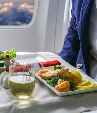 Business class meal