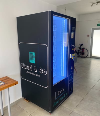 Vending Machine in Apartments Lobby