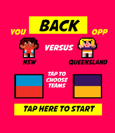 Choose any team to play netball on your ipad, any tablet, mobile phone, or computer