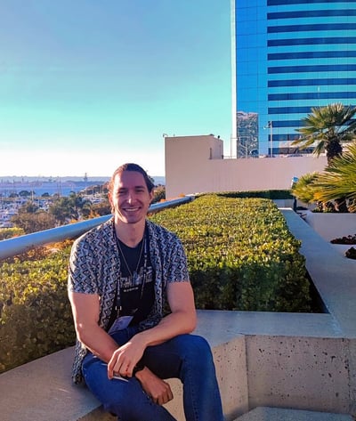 Yevheniy Kutsenko at the Neuroscience 2022 meeting, San Diego