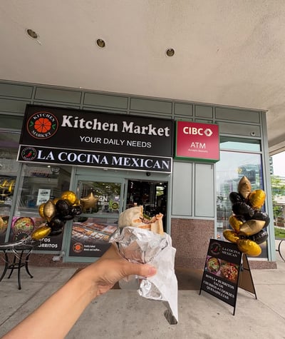 La Cocina Mexican store-front at Toronto Harbourfront. Located Inside Kitchen Market.
