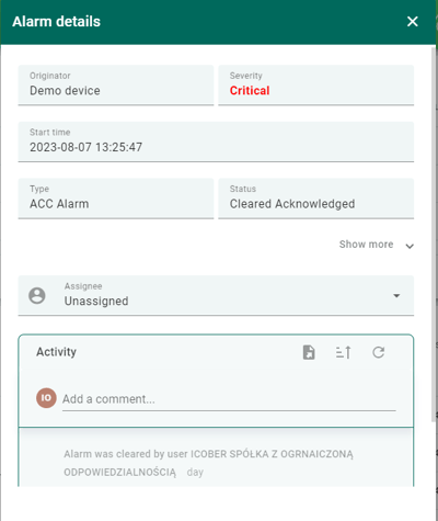 Platforma IoT - pomiar zapełnienia i szybkie informowanie o ważnych zdarzeniach