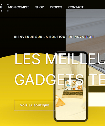 Exemple de site Web fait par NeoCodex