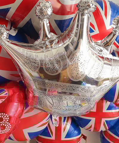 UK flag helium balloons