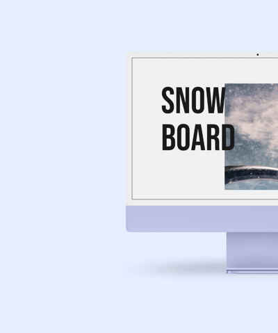 a computer screen showing a snowboarder on a snowboard