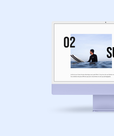 a computer screen showing a surfer in the water