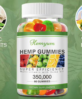  High Potency Pure Organic Hemp Supplement - with Natural Hemp Oil Extract Gummy Edibles Vegan