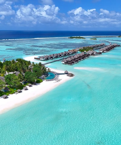 Four Seasons Kuda Huraa drone view