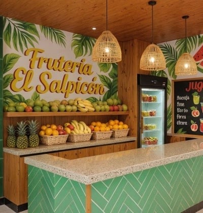 Diseño de interiores negocio fruteria