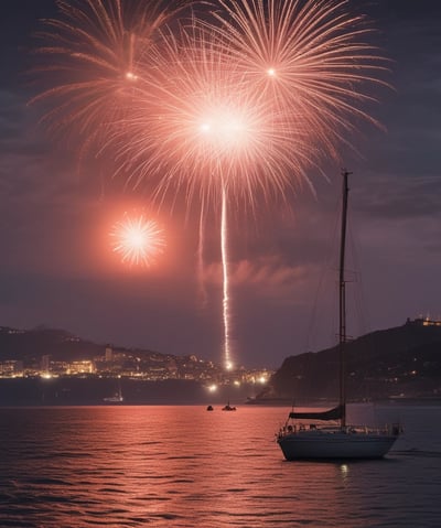 red firework
