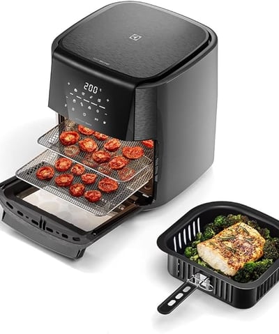 Electrolux por Rita Lobo EAF90 Grafite - Fritadeira Elétrica sem oleo, Airfryer 12L, digital receita