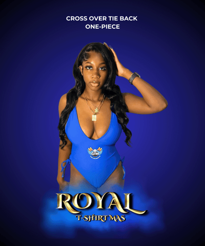 Cross over tie back one-piece