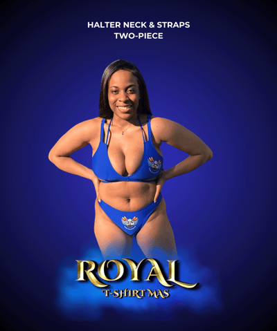 Halter neck and straps two-piece