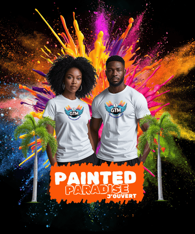 Painted Paradise J'ouvert poster