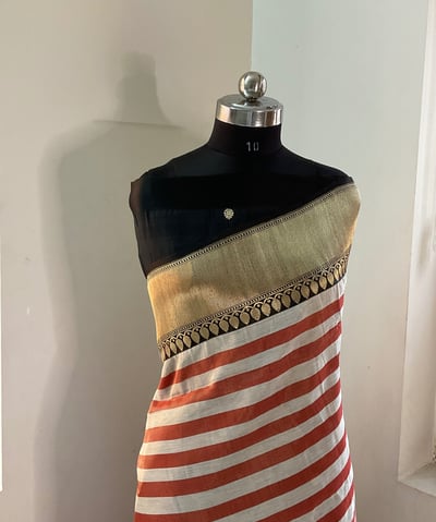 Pure cotton Banarasi saree