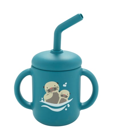 silicone sippy cup with sea otter