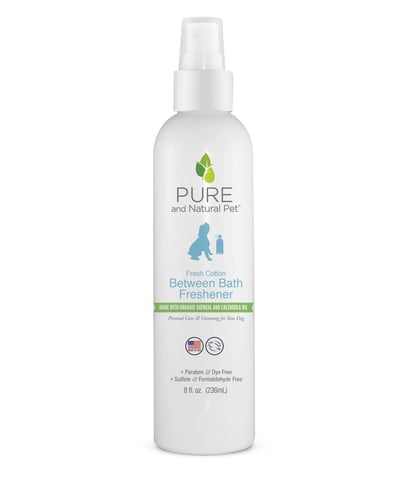 pet bath sprpay, pet freshener spray, in between bath pet spray