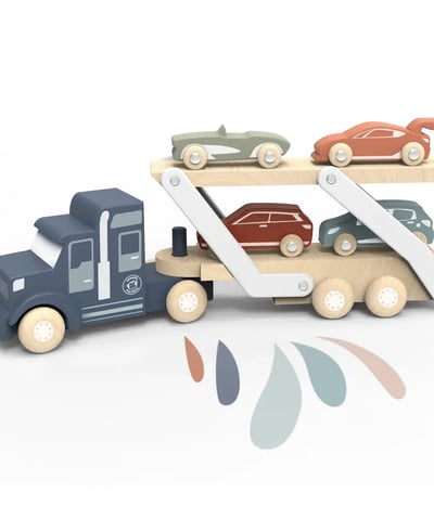kids wooden car transporter, kids wooden cars, ecofriendly car toys